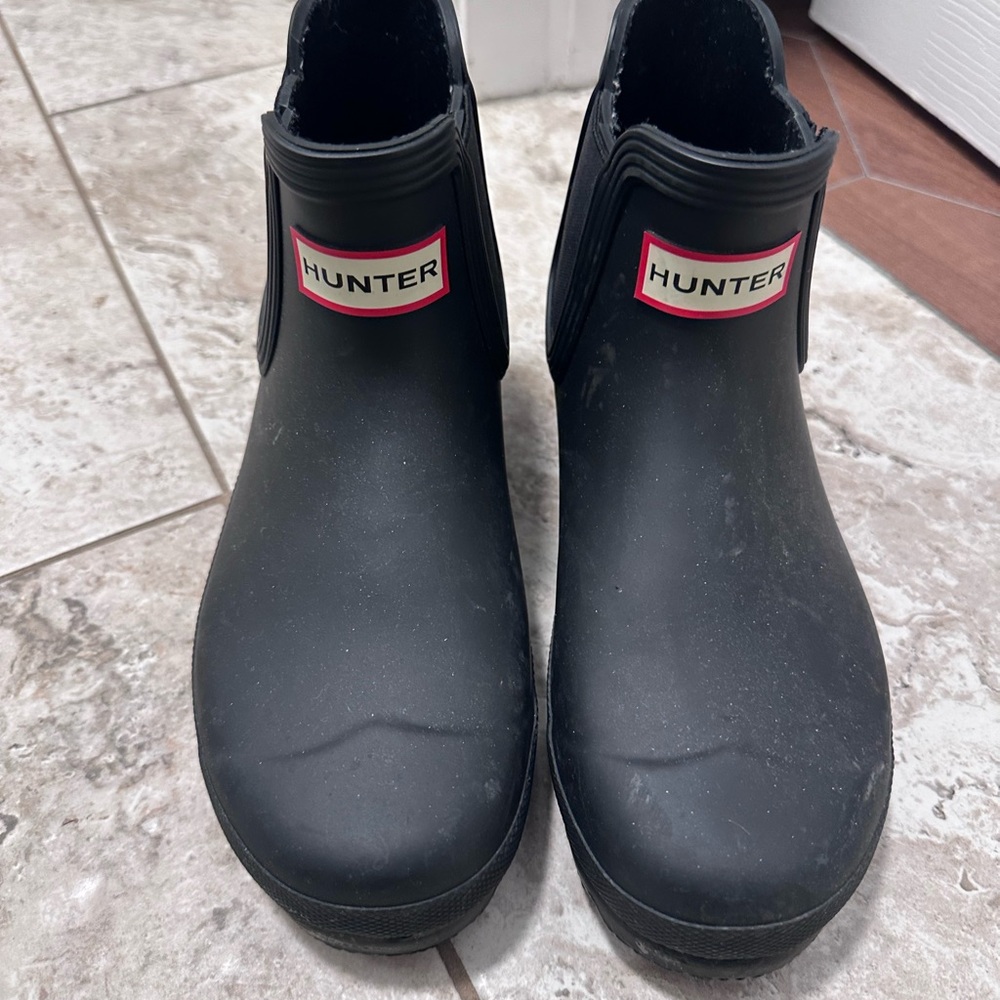 Hunter Chelsea Black Rain Boots